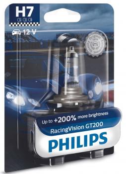 Philips H7 12V Scheinwerferbirne 55W PX26d RacingVision GT200 1St. Blister(12972